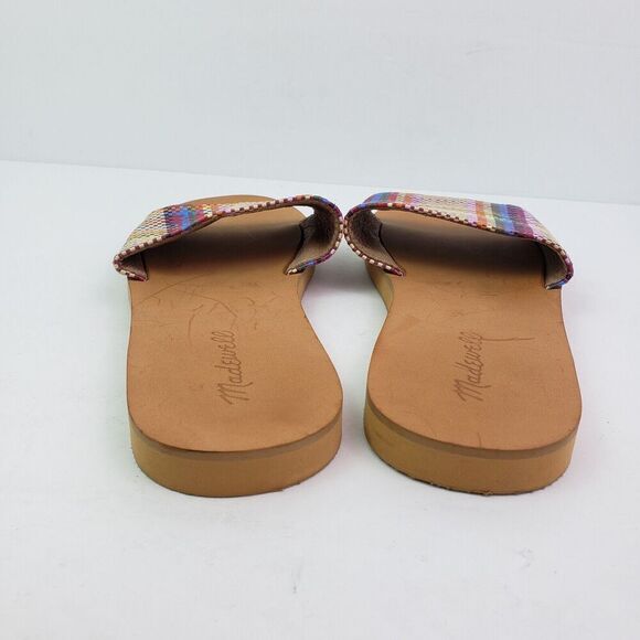 Madewell The Maddie Womens Size 8.5 Dandelion Multi Slip On Casual Slide Sandal - Picture 7 of 9